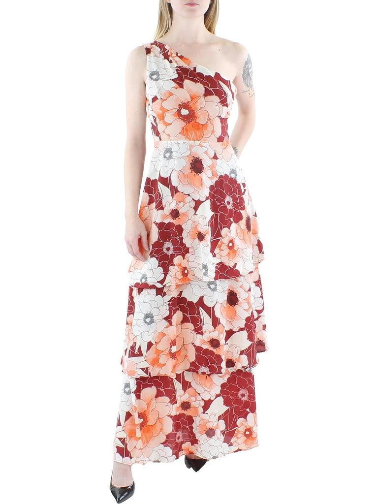 商品RACHEL Rachel Roy|Womens Floral One Shoulder Maxi Dress,价格¥328,第1张图片