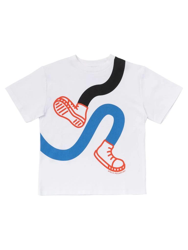 商品Stella McCartney|Leg Print Organic Cotton T-shirt,价格¥355,第1张图片