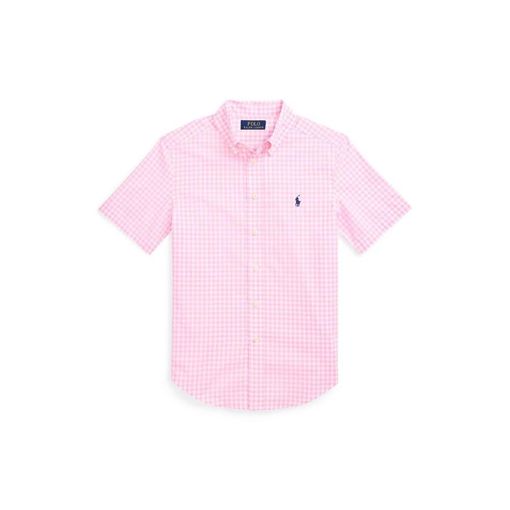 商品Ralph Lauren|Big Boys Patterned Poplin Short Sleeve Shirt,价格¥226,第1张图片