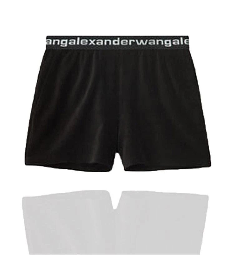 商品Alexander Wang|香港直邮ALEXANDER WANG亚历山大·王黑色女士弹力棉质短裤,价格¥3608,第4张图片详细描述
