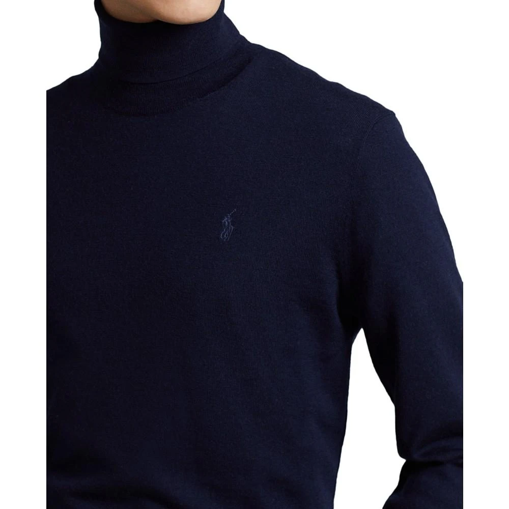 商品Ralph Lauren|Men's Washable Wool Turtleneck Sweater,价格¥682,第3张图片详细描述