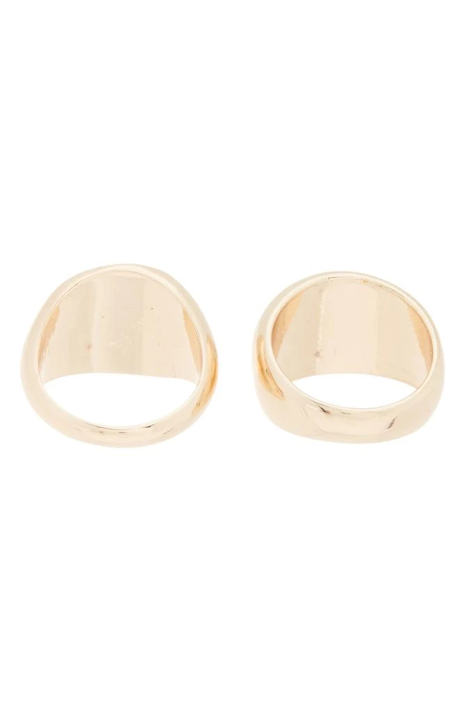 商品Nordstrom|2-Pack Crystal Bubble & Signet Rings,价格¥46,第2张图片详细描述