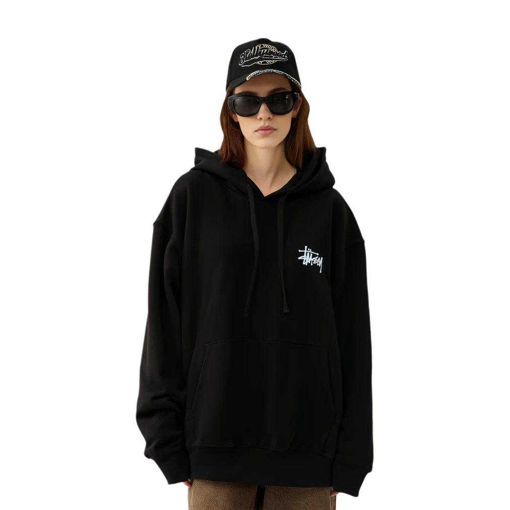 商品[国内直发] STUSSY|Basic StÜssy Pigment Dyed Hoodie 字母Logo印花加绒连帽套头卫衣 男女同款,价格¥1520,第5张图片详细描述