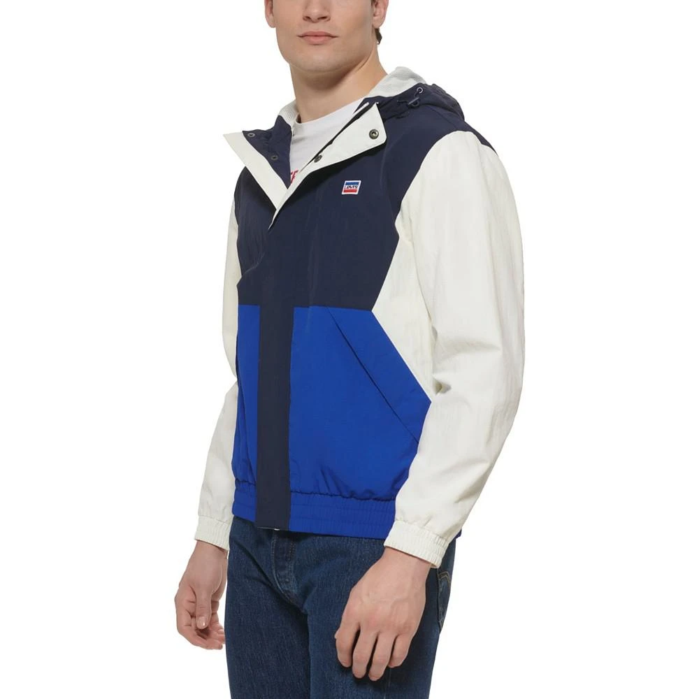 商品Levi's|Men's Color Block Hoodie Water Resistant Jacket,价格¥292,第4张图片详细描述