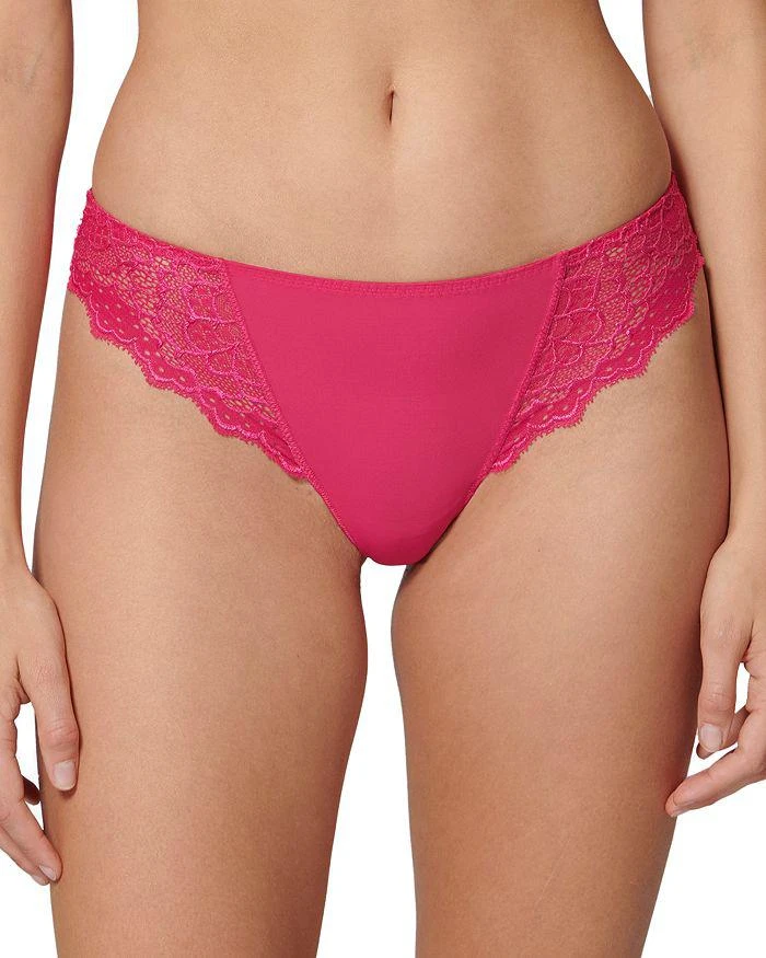 商品Simone Perele|Simone Pérèle Caresse Lace-Side Cheeky Tanga,价格¥372,第1张图片