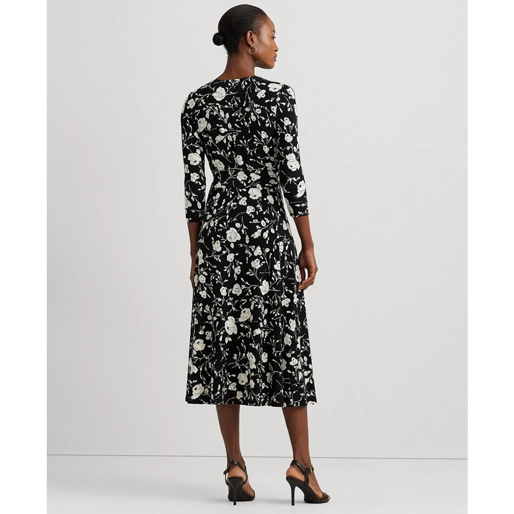 商品Ralph Lauren|Women's Floral Surplice Jersey Dress,价格¥626,第2张图片详细描述