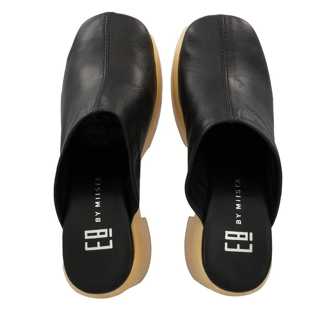 商品MIISTA|Ladies Robertha Black Platform Clogs,价格¥383,第3张图片详细描述