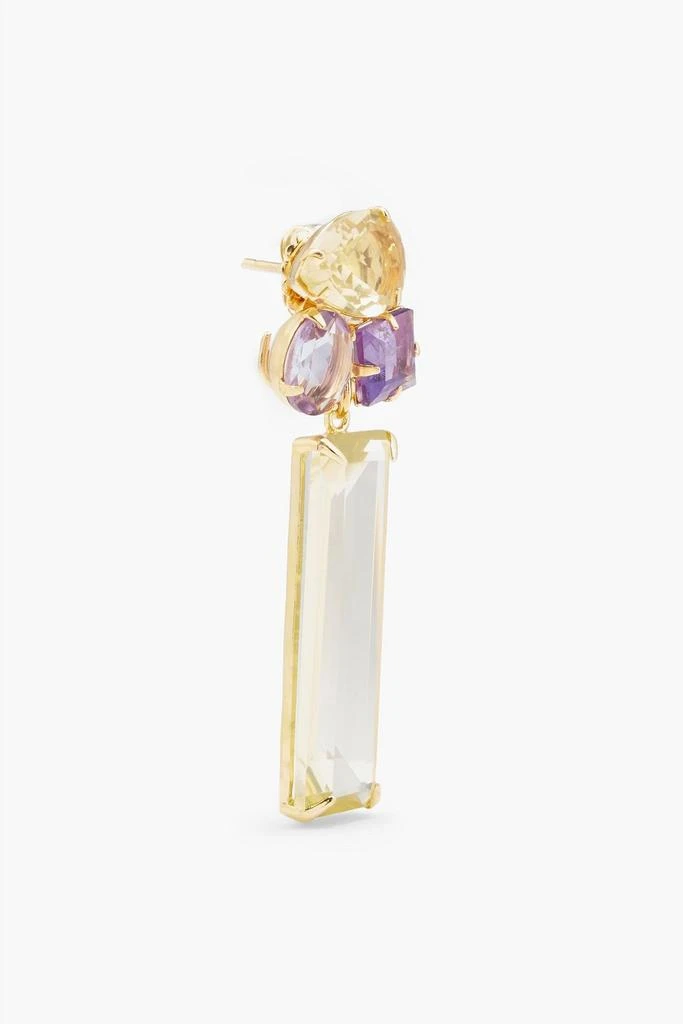 商品BOUNKIT|Gold-tone, amethyst and quartz earrings,价格¥922,第3张图片详细描述