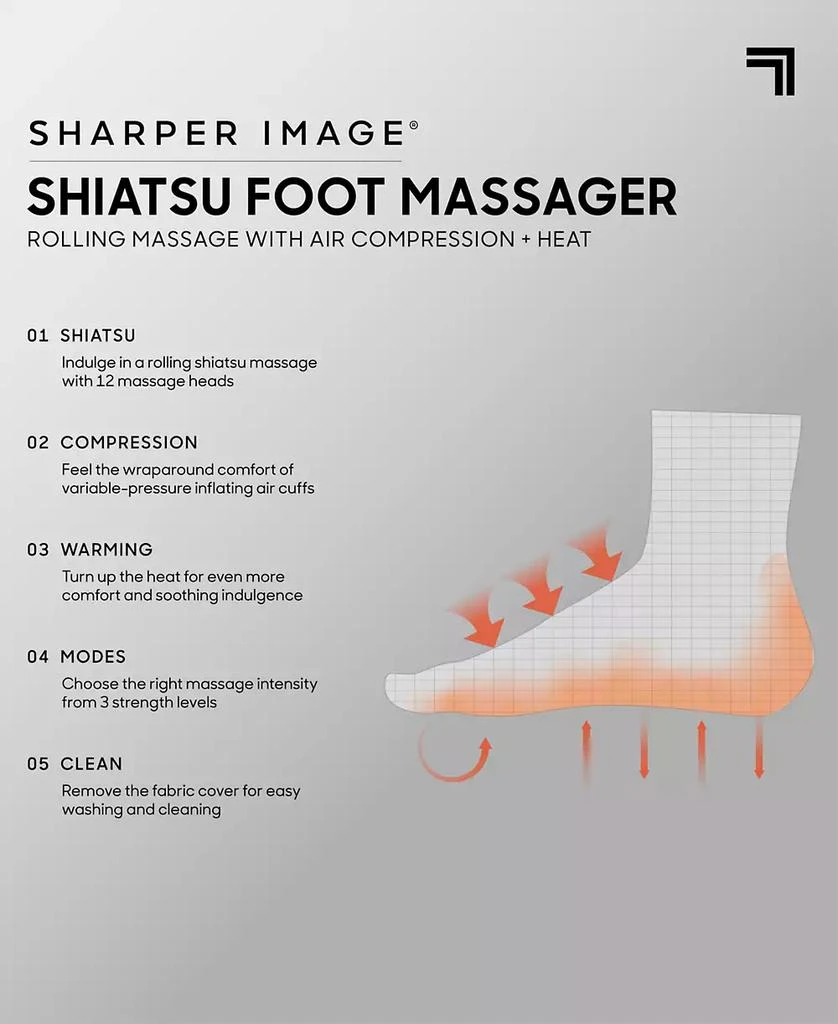 商品Sharper Image|Shiatsu Foot Massager,价格¥792,第4张图片详细描述