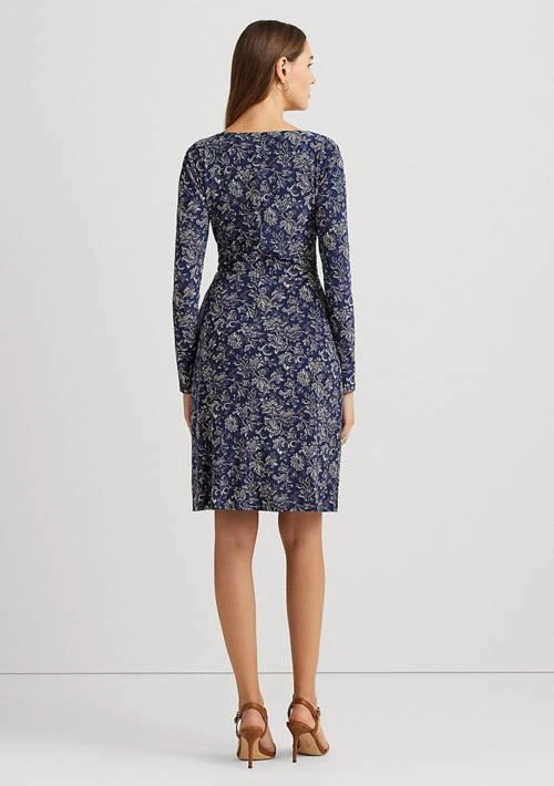 商品Ralph Lauren|Ralph Lauren Floral Stretch Jersey Long Sleeve Dress,价格¥330,第2张图片详细描述