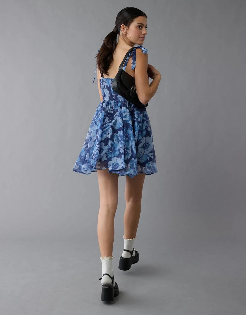 商品AE|AE Corset Tie Strap Floral Mini Dress,价格¥337,第3张图片详细描述