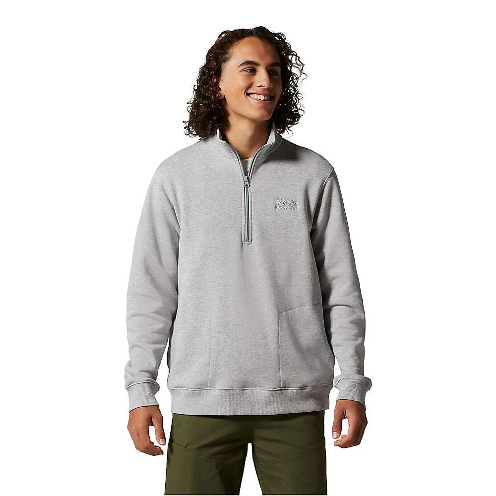 商品Mountain Hardwear|Mountain Hardwear Men's MHW Logo 1/2 Zip Top,价格¥322,第5张图片详细描述