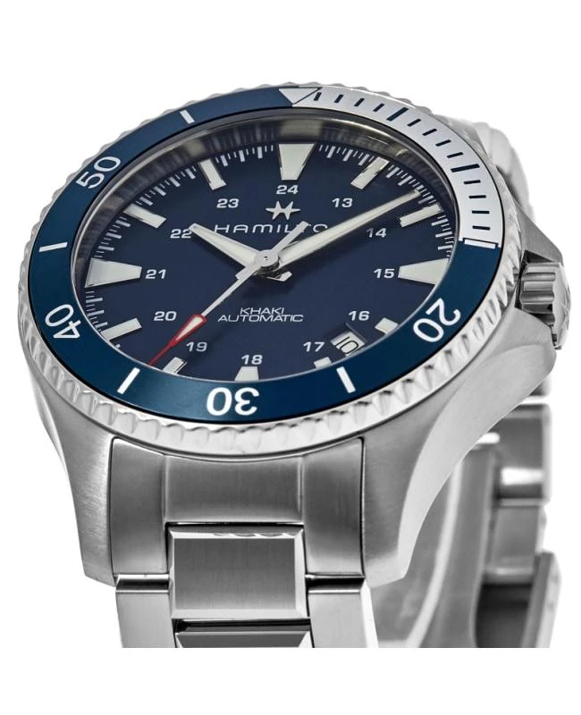 商品Hamilton|Hamilton Khaki Navy Scuba Auto Blue Dial Steel Men's Watch H82345141,价格¥4420,第2张图片详细描述