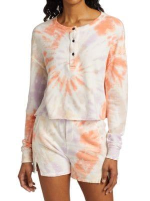 Harleen Cropped Tie-Dye Sweatshirt商品第1张图片规格展示