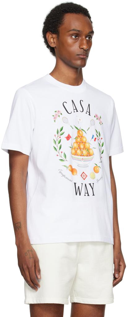 【関税込み】Casablanca SSENSE限定 ホワイト Le Jeu Tシャツ casablanca-designer-WHITE-