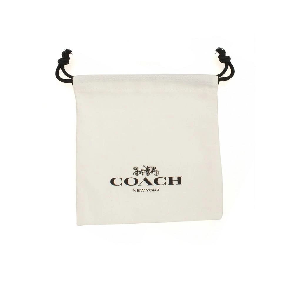 商品Coach|Women's Wooden Heart Huggie Earrings,价格¥342,第3张图片详细描述