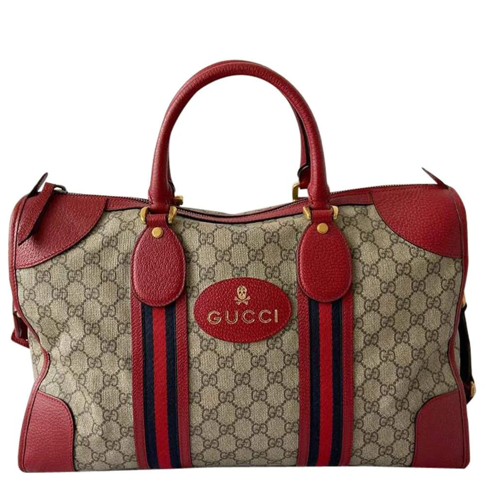 商品[二手商品] Gucci|Gucci Beige GG Canvas Web-Trimmed Neo Vintage Duffle Bag,价格¥16178,第1张图片