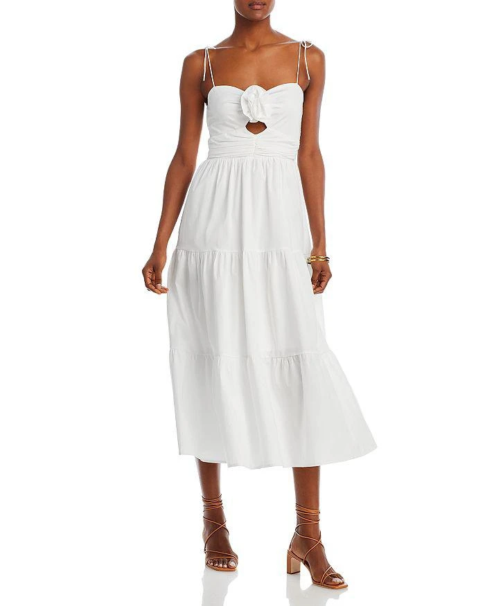 商品Wayf|Victoria Sleeveless Tiered Midi Dress,价格¥408,第1张图片详细描述