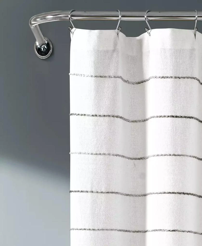 商品Lush Décor|Ombre Stripe Yarn Dyed Cotton Shower Curtain, 72" x 72",价格¥436,第2张图片详细描述