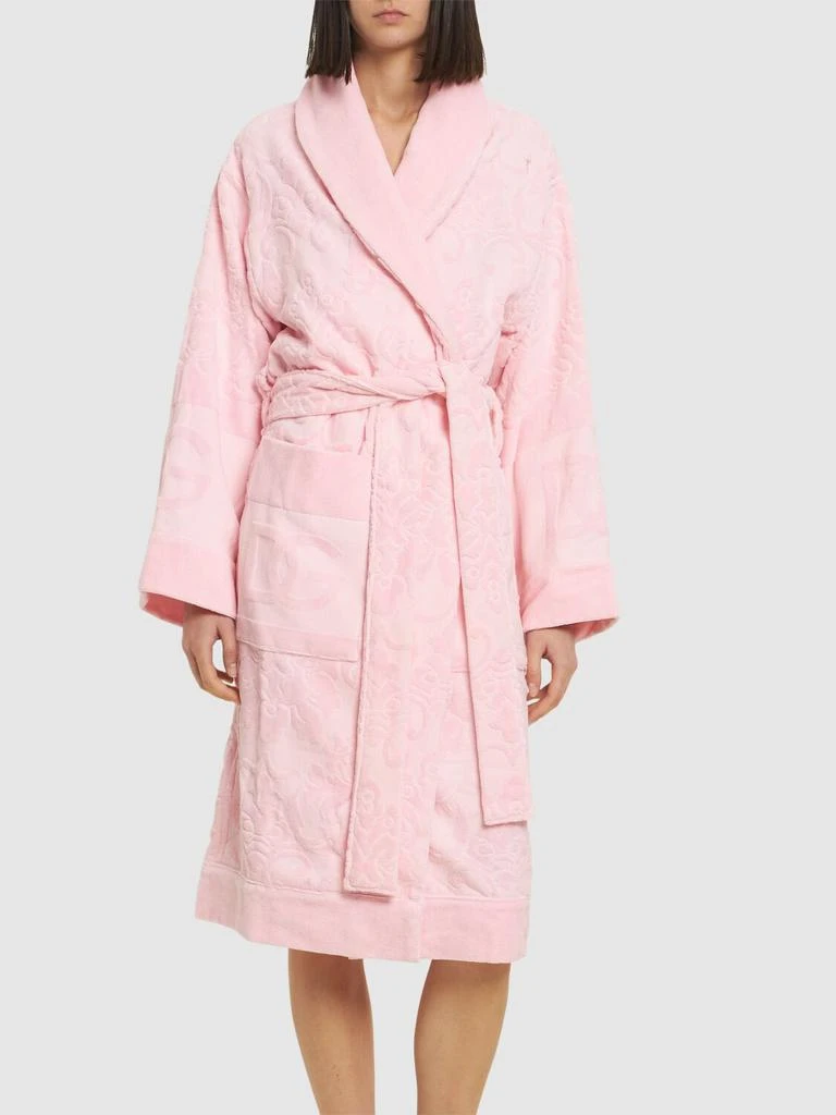 商品Dolce & Gabbana|Cotton Jacquard Bathrobe,价格¥4570,第3张图片详细描述