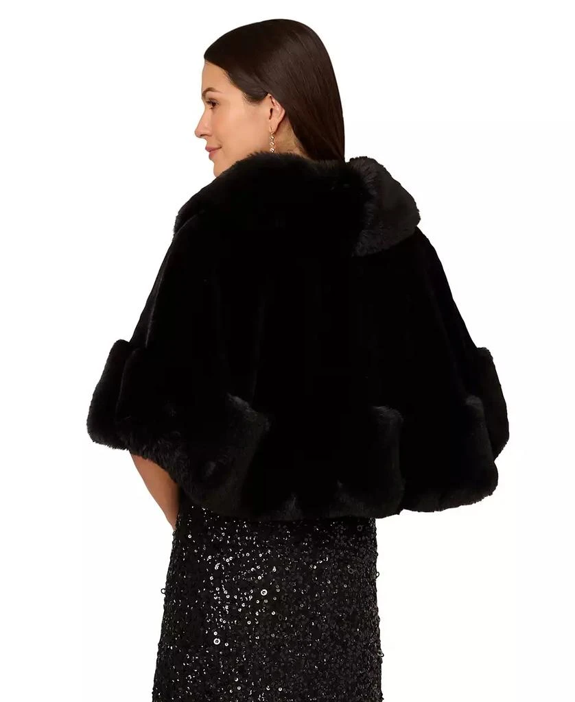 商品Adrianna Papell|Women's Faux Fur Shawl Collar Cape,价格¥1115,第2张图片详细描述