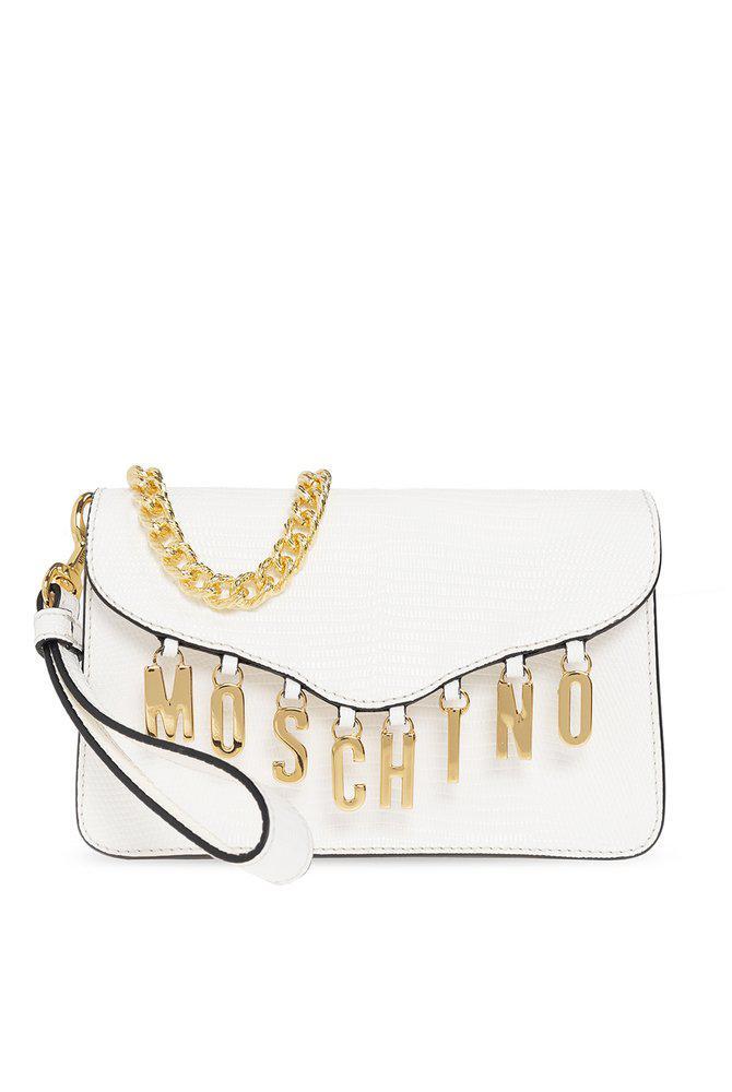 商品Moschino|Moschino Lettering Charm Crossbody Bag,价格¥4407,第1张图片