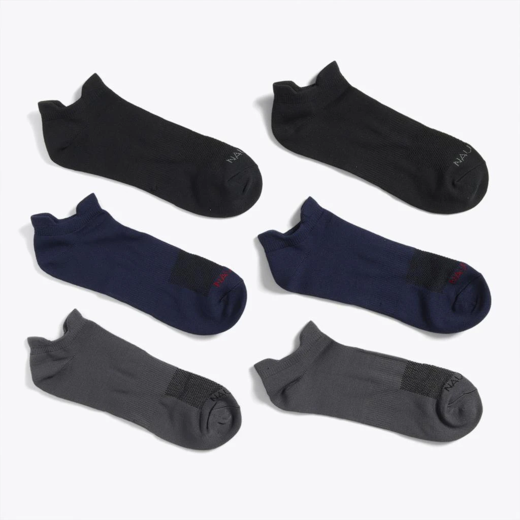 商品Nautica|Nautica Mens Athletic Low-Cut Microfiber Socks, 6-Pack,价格¥48,第1张图片