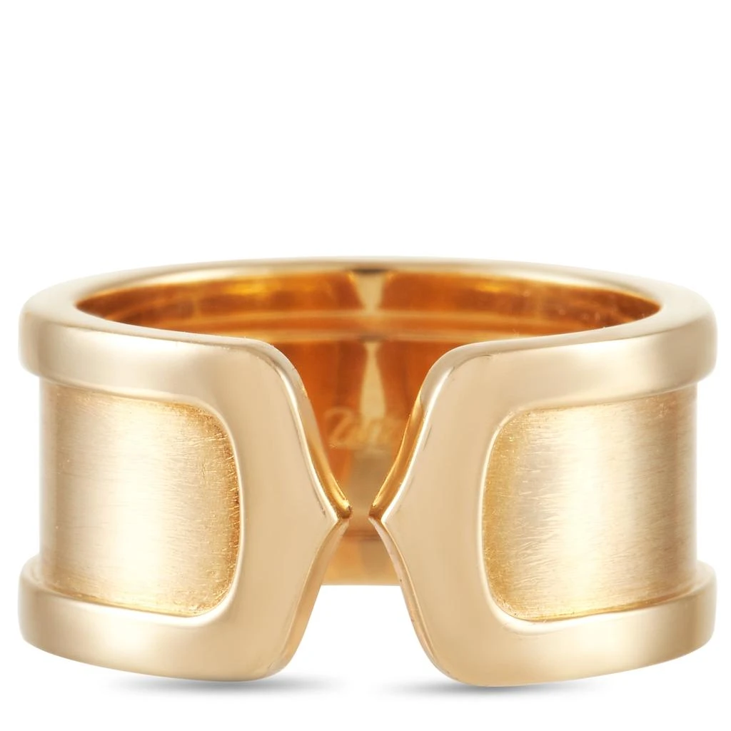 商品[二手商品] Cartier|Cartier Double C 18K Yellow Gold Wide Band Ring,价格¥10671,第3张图片详细描述
