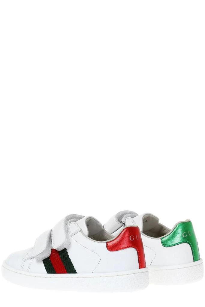商品Gucci|Gucci Kids Stripe Detailed New Ace Touch-Strap Sneakers,价格¥1517,第3张图片详细描述