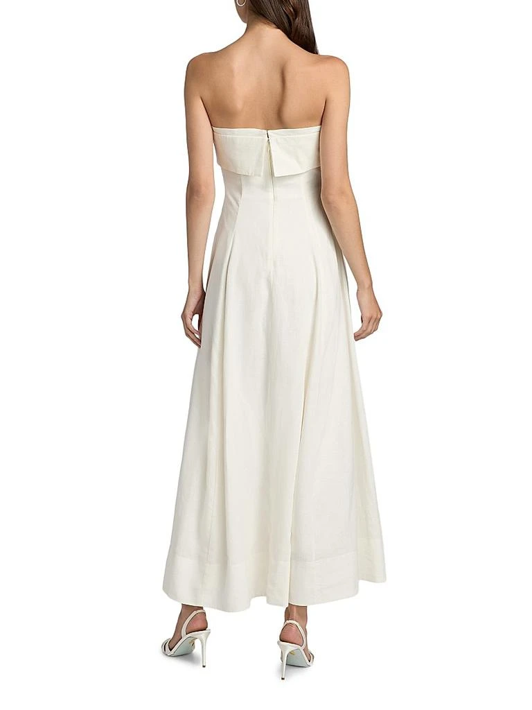 商品Nicholas the Label|Melody Linen-Blend Bandeau A-Line Maxi Dress,价格¥4054,第5张图片详细描述