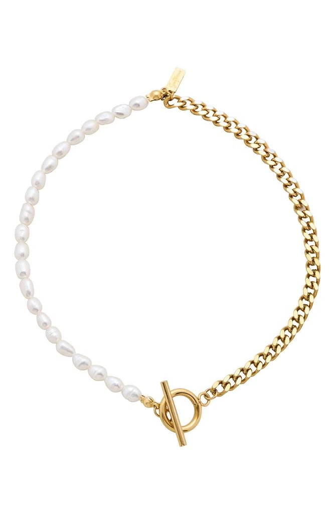 商品st. Moran|Angel Freshwater Pearl & Curb Chain Anklet, 4mm,价格¥517,第1张图片详细描述
