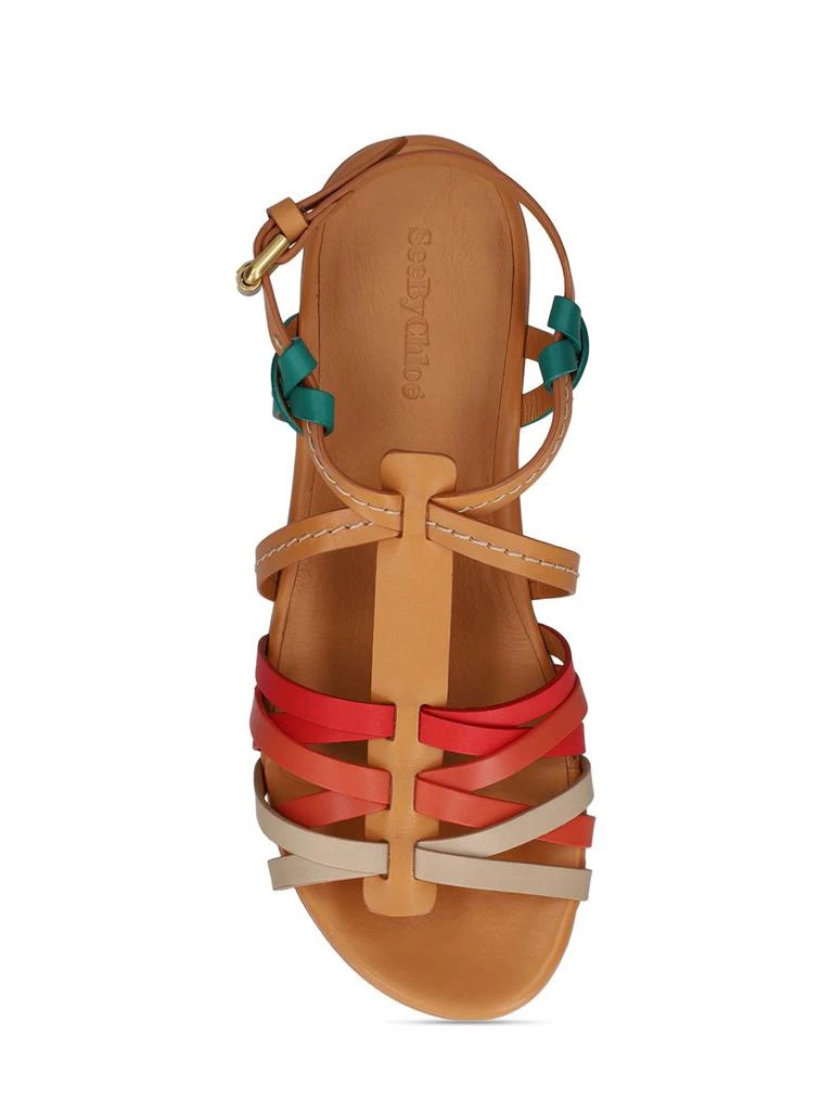 商品See by Chloé|60mm Ortiz Leather Wedges,价格¥1525,第4张图片详细描述