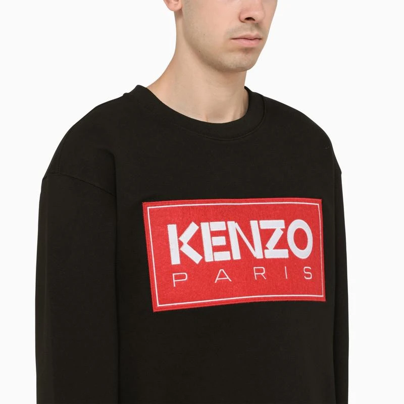 商品Kenzo|Black and red crew neck sweater with logo,价格¥983,第4张图片详细描述