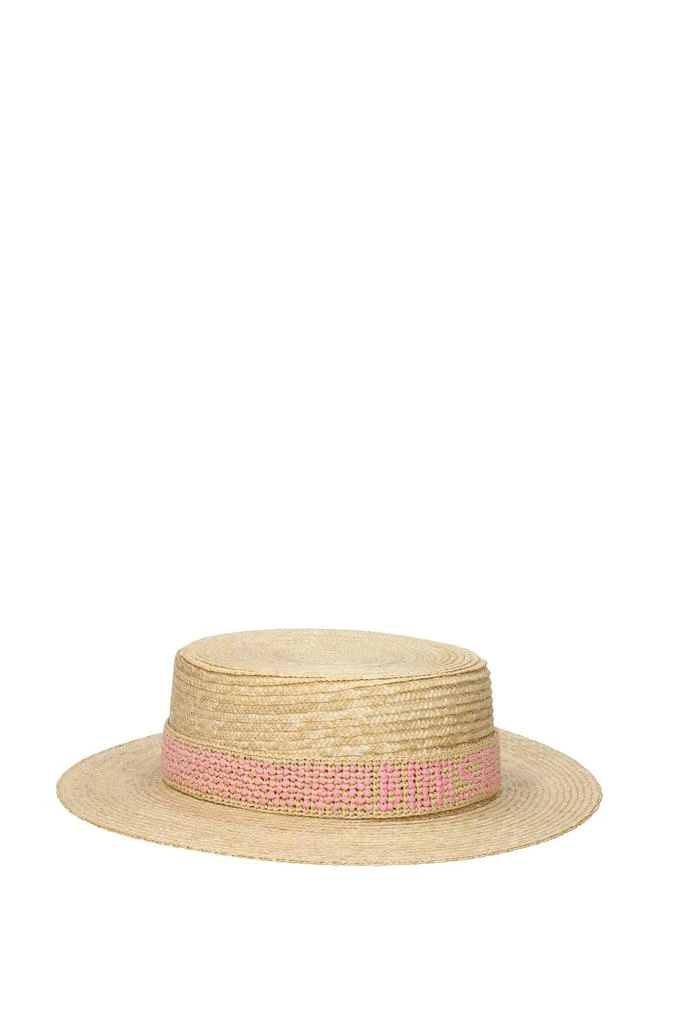 商品BORSALINO|Hats Straw Beige Pastel Pink,价格¥1755,第1张图片