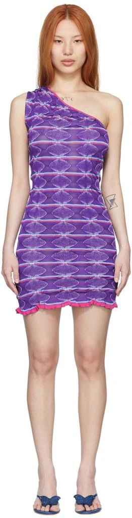 商品Gimaguas|SSENSE Exclusive Purple Mini Dress,价格¥591,第1张图片
