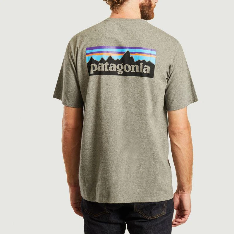 商品Patagonia|T-shirt P6 logo gravel heather PATAGONIA,价格¥324,第3张图片详细描述