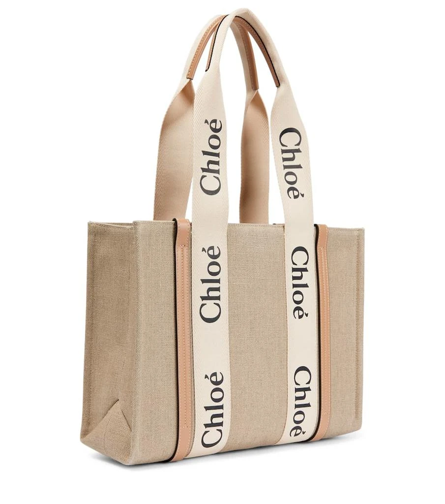 商品Chloé|Woody M号帆布托特包,价格¥8528,第4张图片详细描述