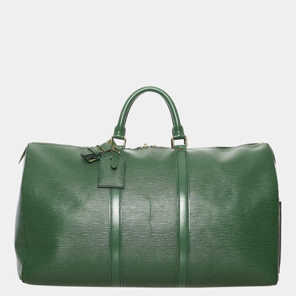 商品[二手商品] Louis Vuitton|Louis Vuitton Green Epi Keepall 50,价格¥6369,第1张图片