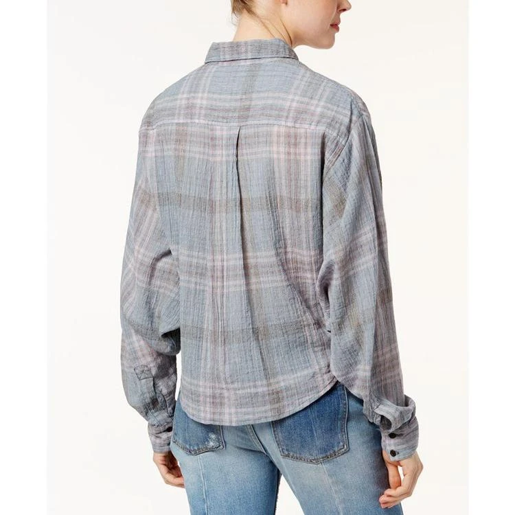 商品Free People|Cotton Cropped Plaid Shirt,价格¥199,第3张图片详细描述