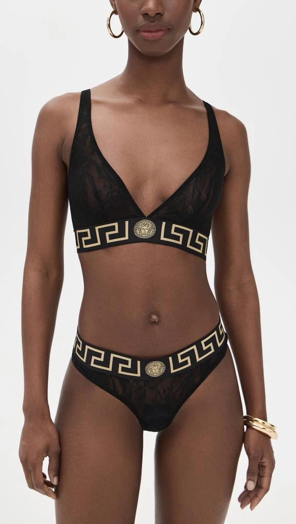 商品Versace|Bra Tulle Barocco Jacquard + Iconic Elastic Bralette,价格¥1880,第4张图片详细描述