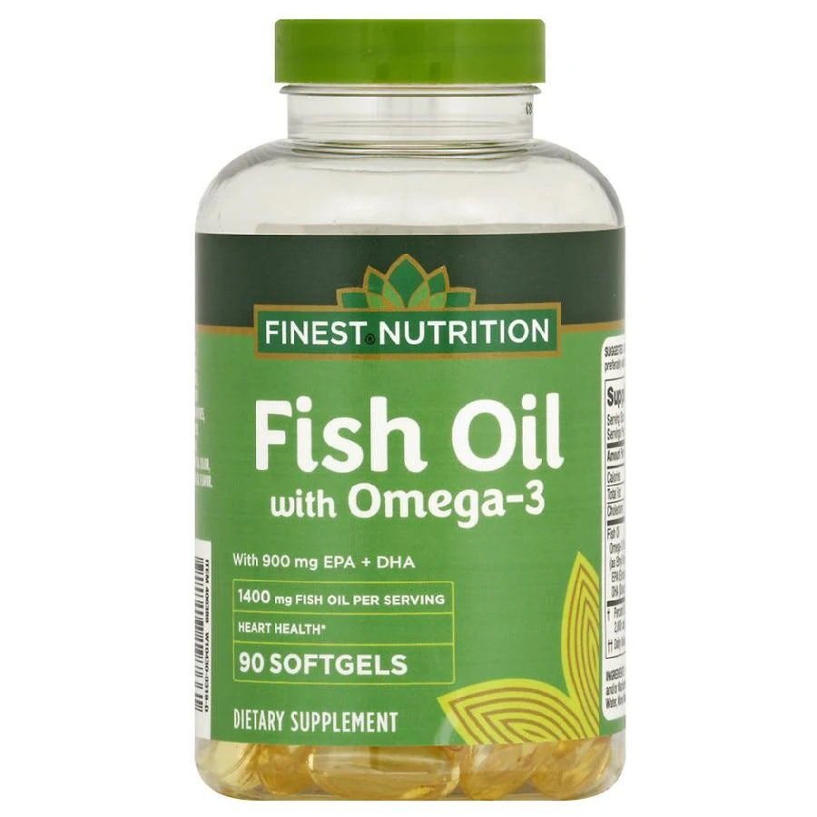 商品Finest Nutrition|鱼油1400 mg 含900 mg的Omega-3,价格¥188,第1张图片