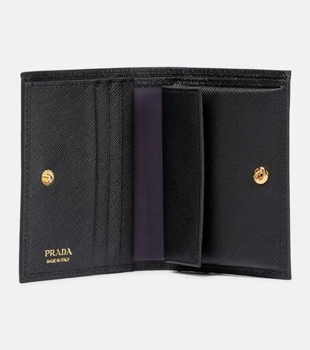 商品Prada|Logo十字纹皮革钱包,价格¥6891,第2张图片详细描述