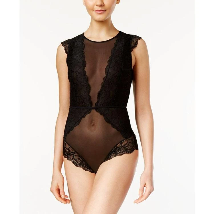 商品Flora Nikrooz|Chloe Lace-Trimmed Mesh Bodysuit,价格¥203,第1张图片