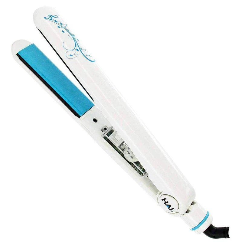 商品ISO Beauty|HAI Hot Songs MP3 1" Ceramic Tourmaline Professional Styling Iron White,价格¥604,第1张图片
