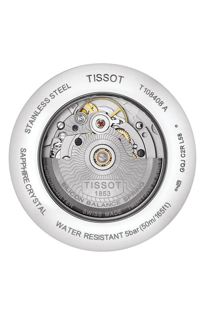 商品Tissot|Men's Ballade Powermatic 80 COSC Croc Embossed Leather Strap Watch, 39mm,价格¥4551,第2张图片详细描述