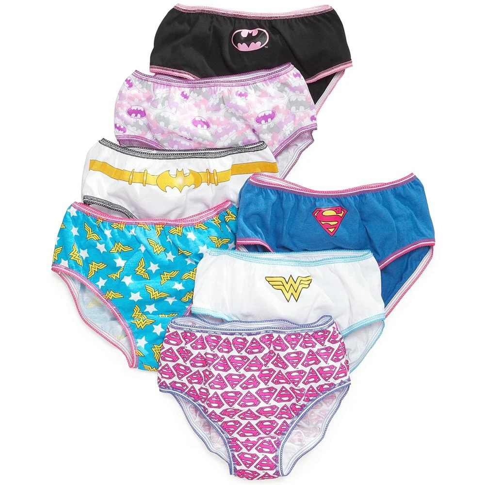 商品DC Comics|Justice League Cotton Underwear, 7-Pack, Little Girls & Big Girls,价格¥146,第1张图片