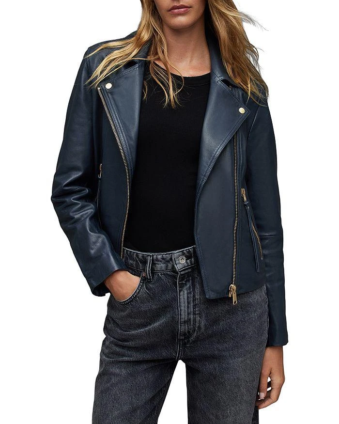 商品ALL SAINTS|Dalby Leather Biker Jacket ,价格¥2385,第1张图片