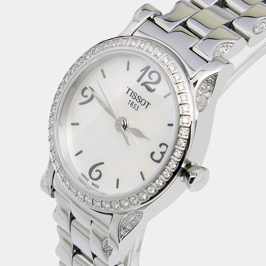 商品[二手商品] Tissot|Tissot Mother of Pearl Diamond Stainless Steel Stylis-T T028210A Women's Wristwatch 28MM,价格¥5113,第2张图片详细描述