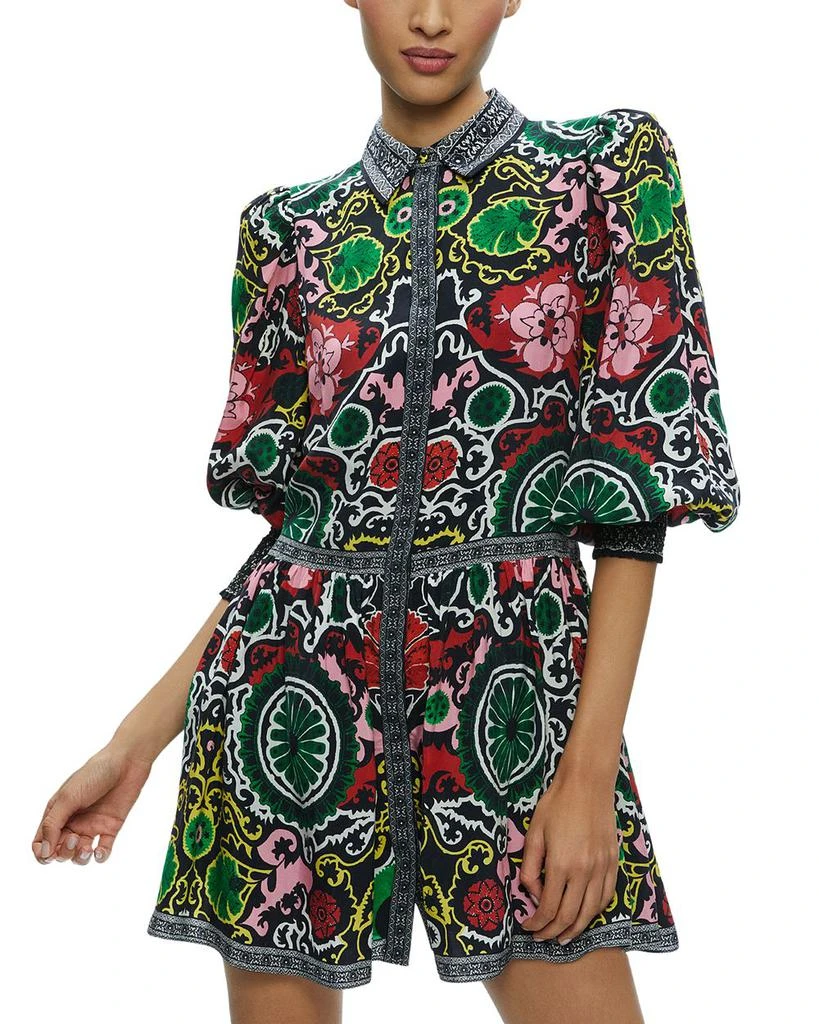商品Alice + Olivia|Bertha Blouson Sleeve Dress,价格¥3681,第1张图片