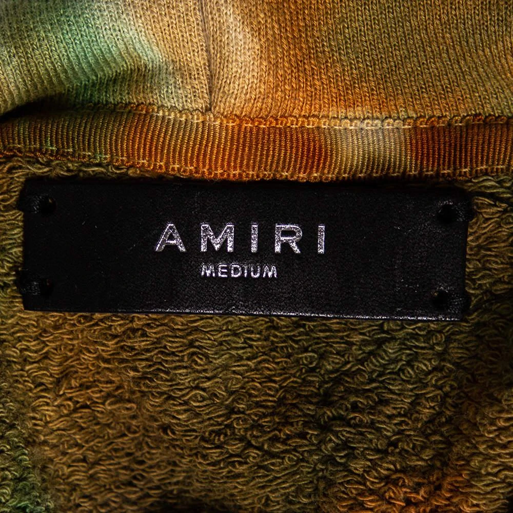 商品[二手商品] AMIRI|Amiri Multicolor Tie-Dye Printed Cotton Knit Commando Patch Detail Hoodie M,价格¥3544,第5张图片详细描述